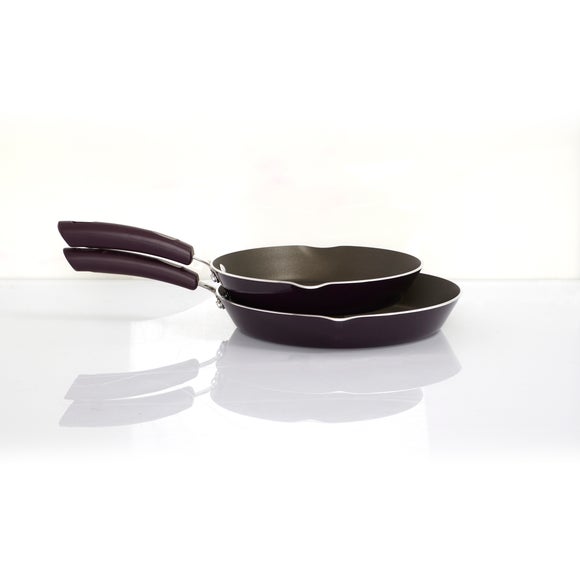this morning by Prestige Collection Purple Set of 2 Frying Pans