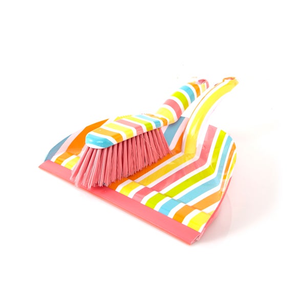 Patterned Dustpan & Brush Set