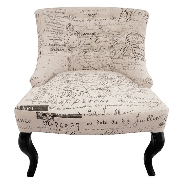 Natural Antoinette Script Chair