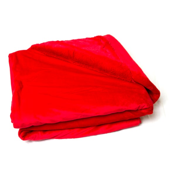 Red Dorma Luxury Plush Throw