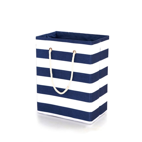 Blue Nautical Stripe Laundry Bag