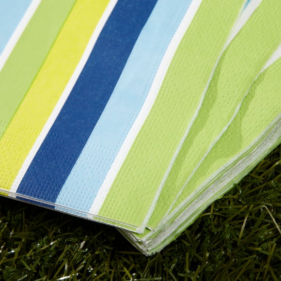 Summer Daze Stripe Paper Napkins