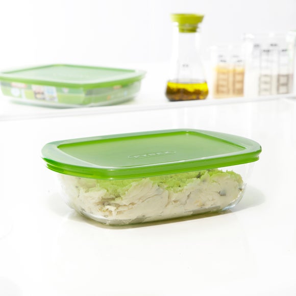 Pyrex Shallow Rectangular Dish with Lid