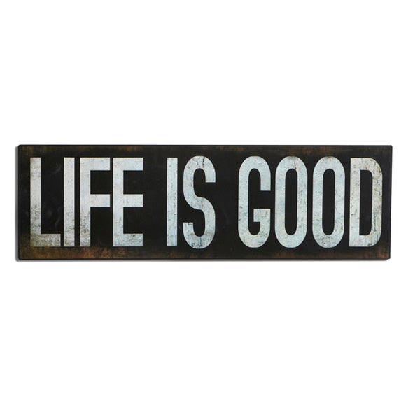 Life is Good Wall Plaque