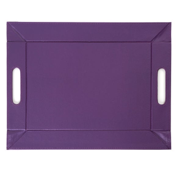 Purple Spectrum Faux Leather Tray