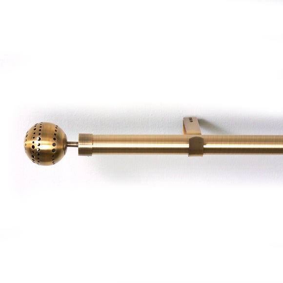 Quebec Collection Antique Brass Curtain Pole