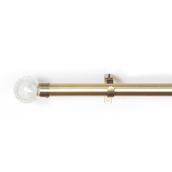 Valencia Collection Antique Brass Metal Curtain Pole