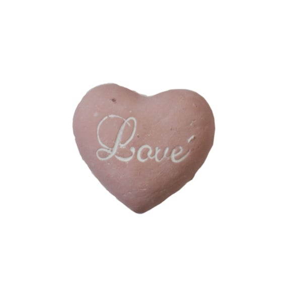 Charlotte's Garden Pink Stone Heart Ornament