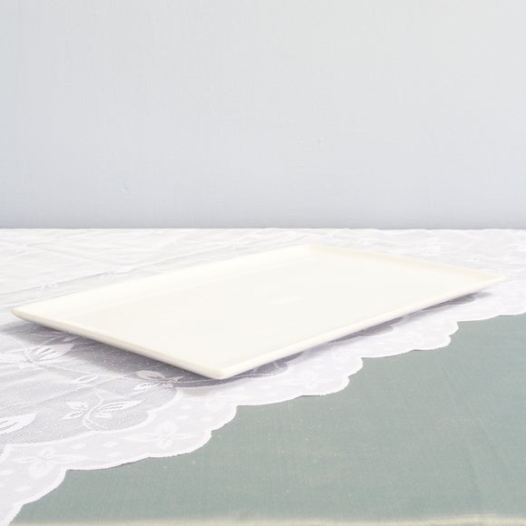 White Serenity Collection Large Plate