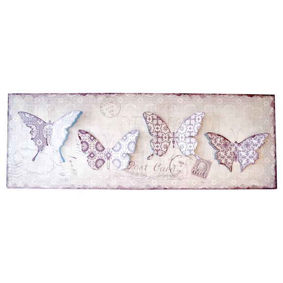 Pop Out Butterflies Metal Wall Art Dunelm
