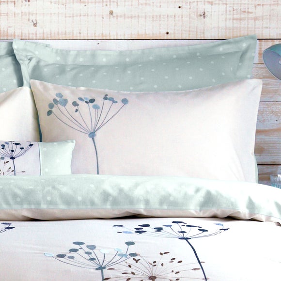 Duck Egg Cow Parsley Collection Housewife Pillowcase Dunelm