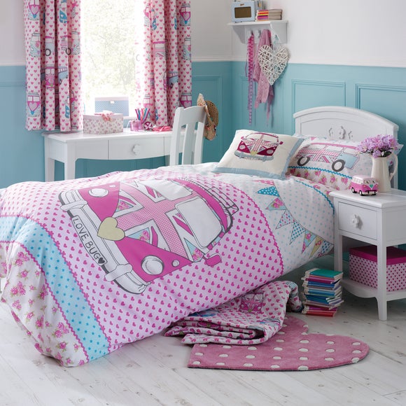 Kids Union Jack Camper Van Duvet Cover Set Dunelm