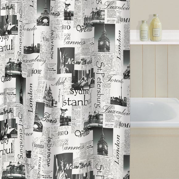 Passport Shower Curtain Dunelm