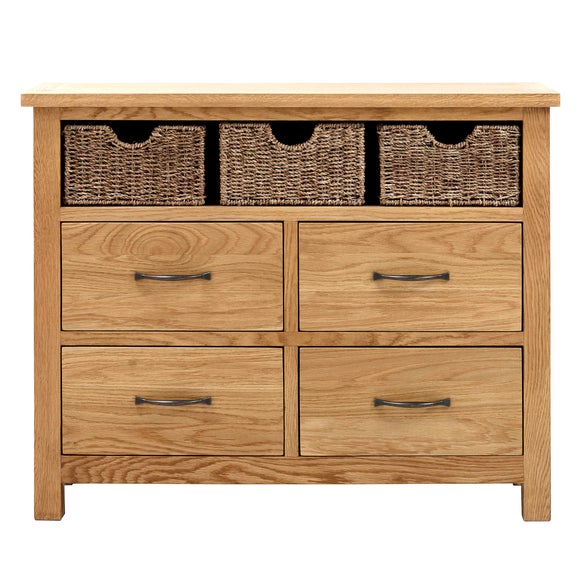 Sidmouth Oak Sideboard Dunelm