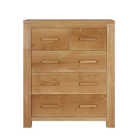 Seville Oak Chest of Drawers Dunelm