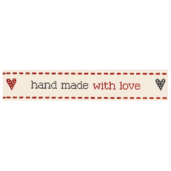 Hand Made with Love Ribbon