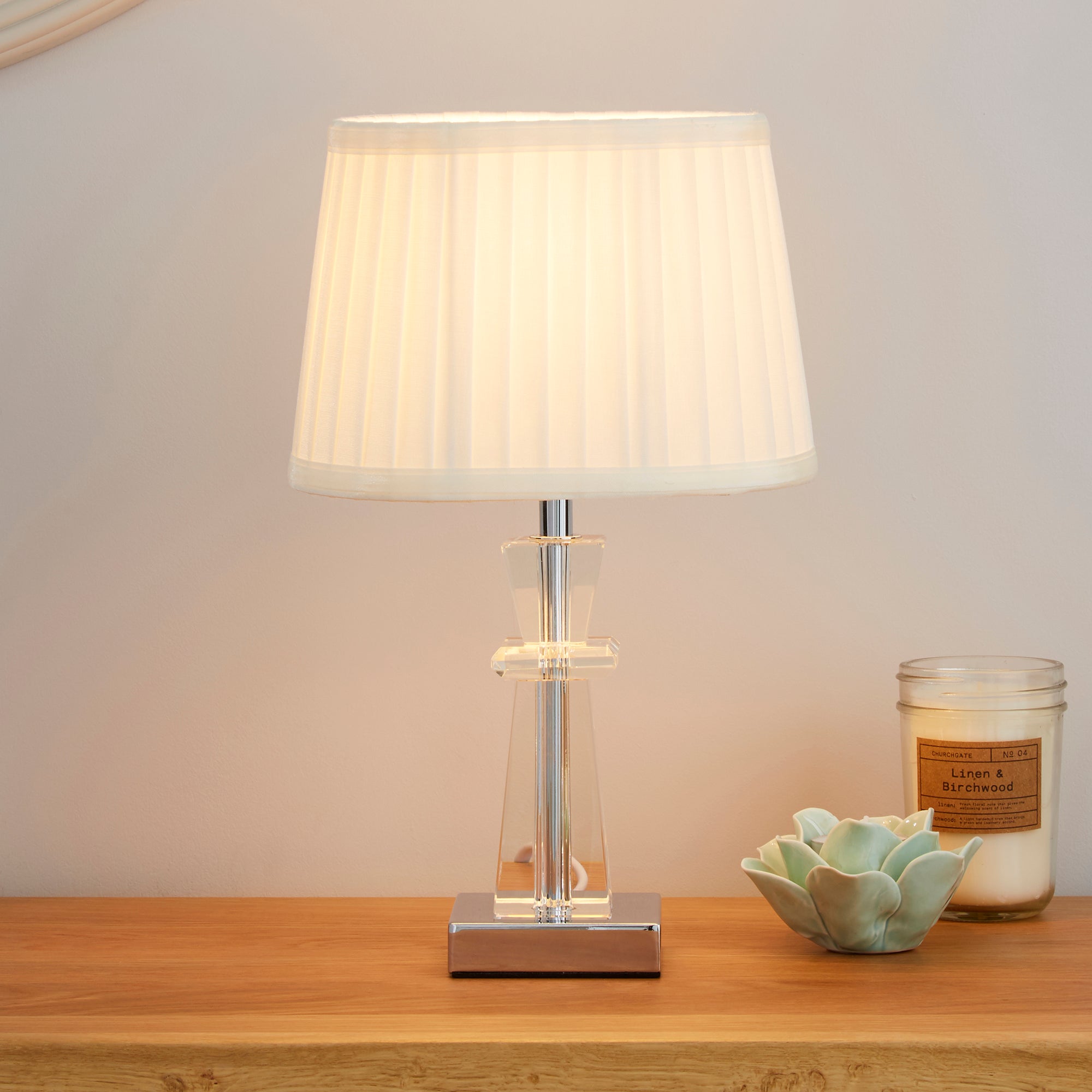 Pyramid Crystal Table Lamp Dunelm 4471