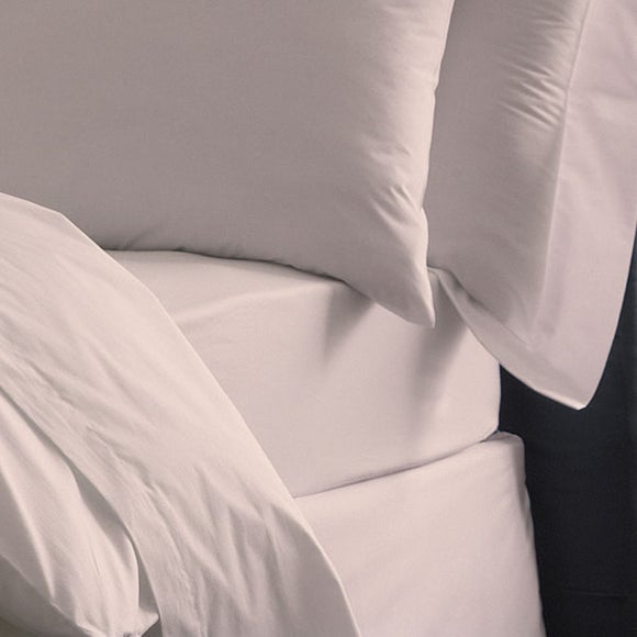 Dorma Petal Plain Dye Percale Fitted Sheet