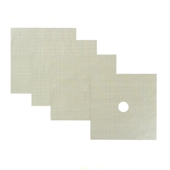 4 Pack Silver Gas Hob Protectors