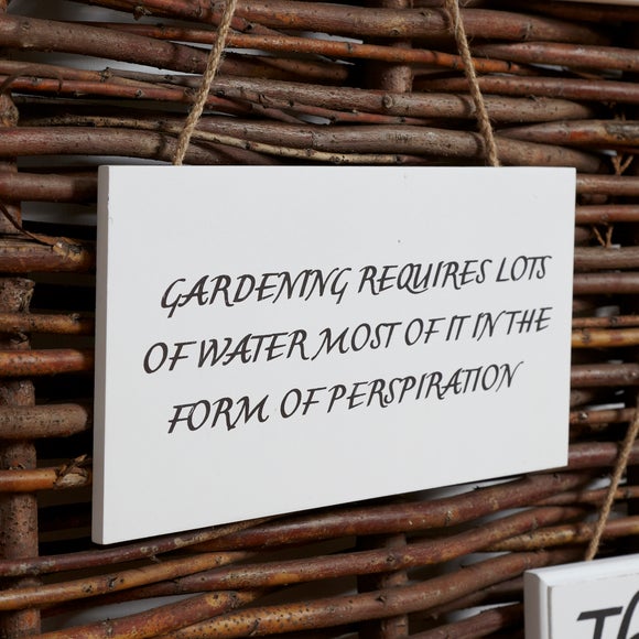 Garden Plaque