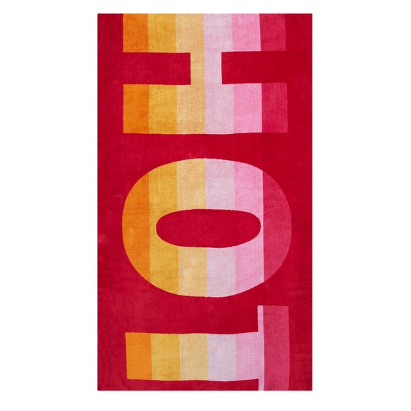 Red Hot Beach Towel