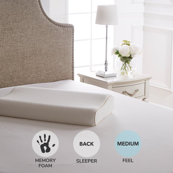 Dorma Tencel Blend Memory Foam Contour Pillow Dunelm
