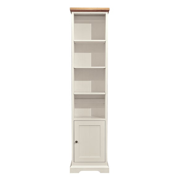 Penzance Oak Two Tone Narrow Bookcase Dunelm