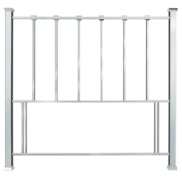 Luca Nickel Headboard Dunelm