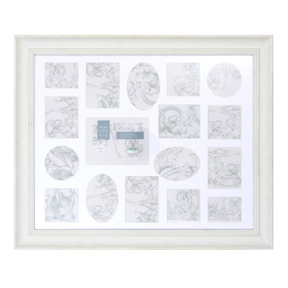 Cream Smooth 17 Aperture Photo Frame Dunelm