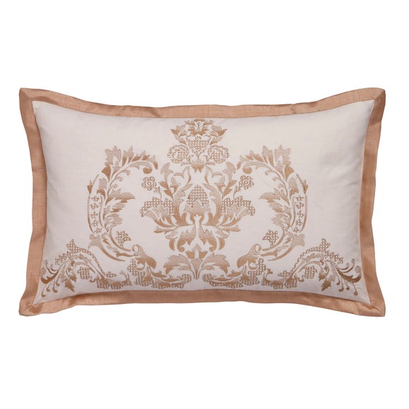 Gold Nina Collection Boudoir Cushion Dunelm