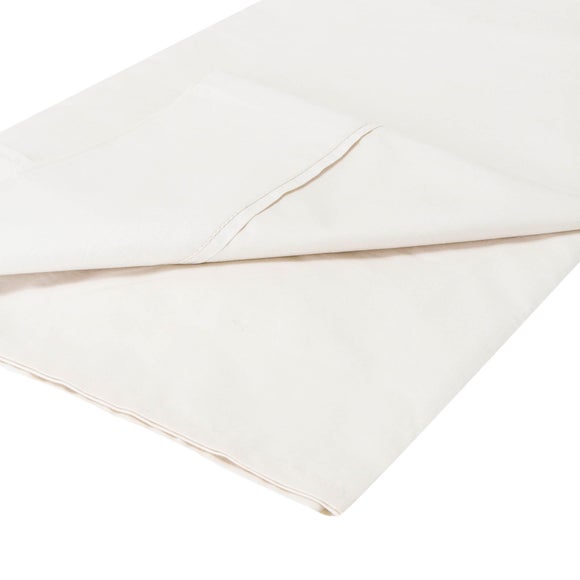 Dorma 300 Thread Count Plain Dye Collection Flat Sheet Dunelm