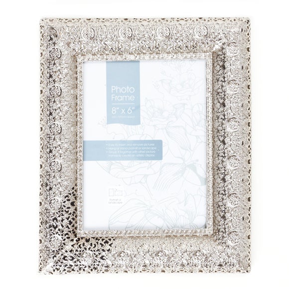 Silver Moroccan Photo Frame Dunelm