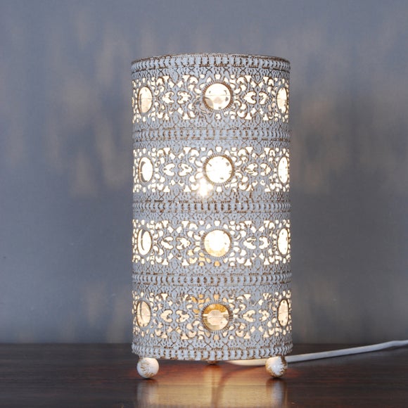 Cream Annabelle Table Lamp Dunelm