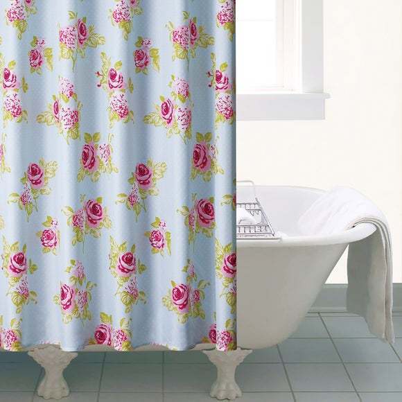 Rose and Ellis Clarendon Collection Shower Curtain Dunelm