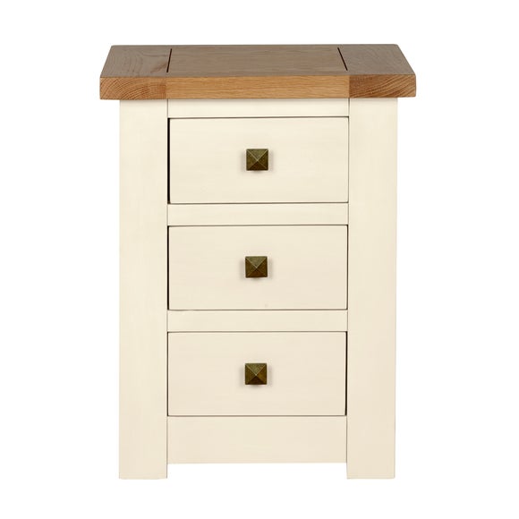 Henley Cream Bedside Table Dunelm