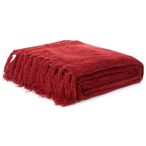 Chenille Throw Dunelm