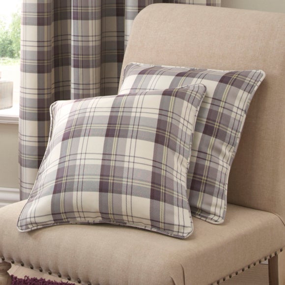 Mauve Balmoral Collection Cushion Dunelm