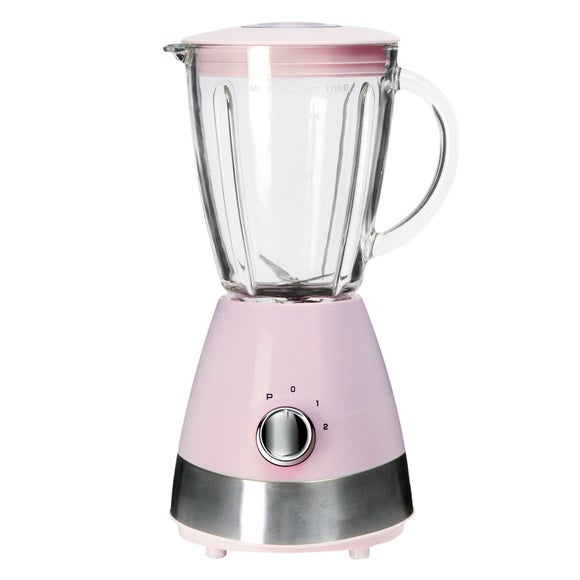 Candy Rose Collection Pink Glass Jar Blender Dunelm