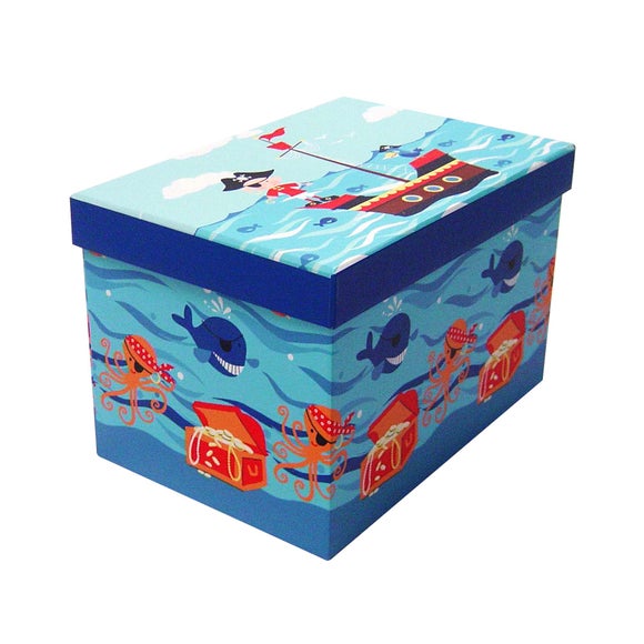 Kids Jolly Pirates Storage Box Dunelm
