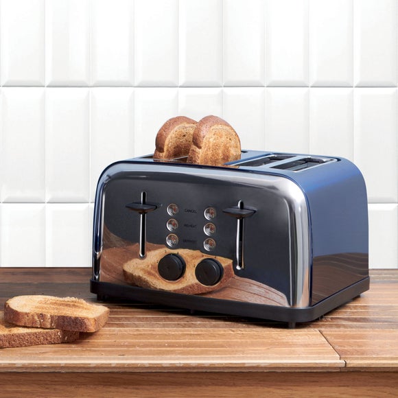** Hampton Blue Vintage 4 Slice Toaster now only £14.99 Dunelm ** HotUKDeals