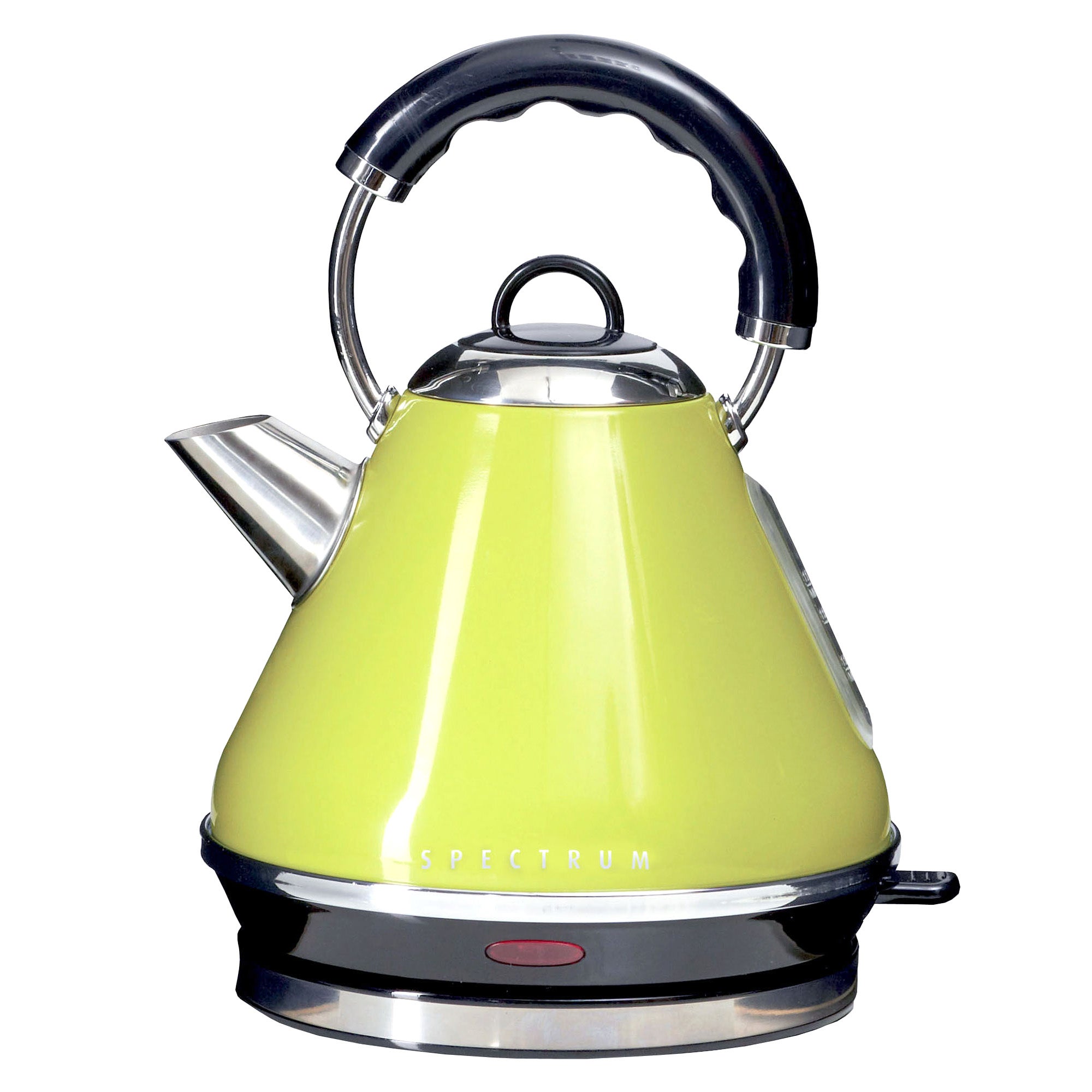 Spectrum Lime Pyramid Kettle | Dunelm