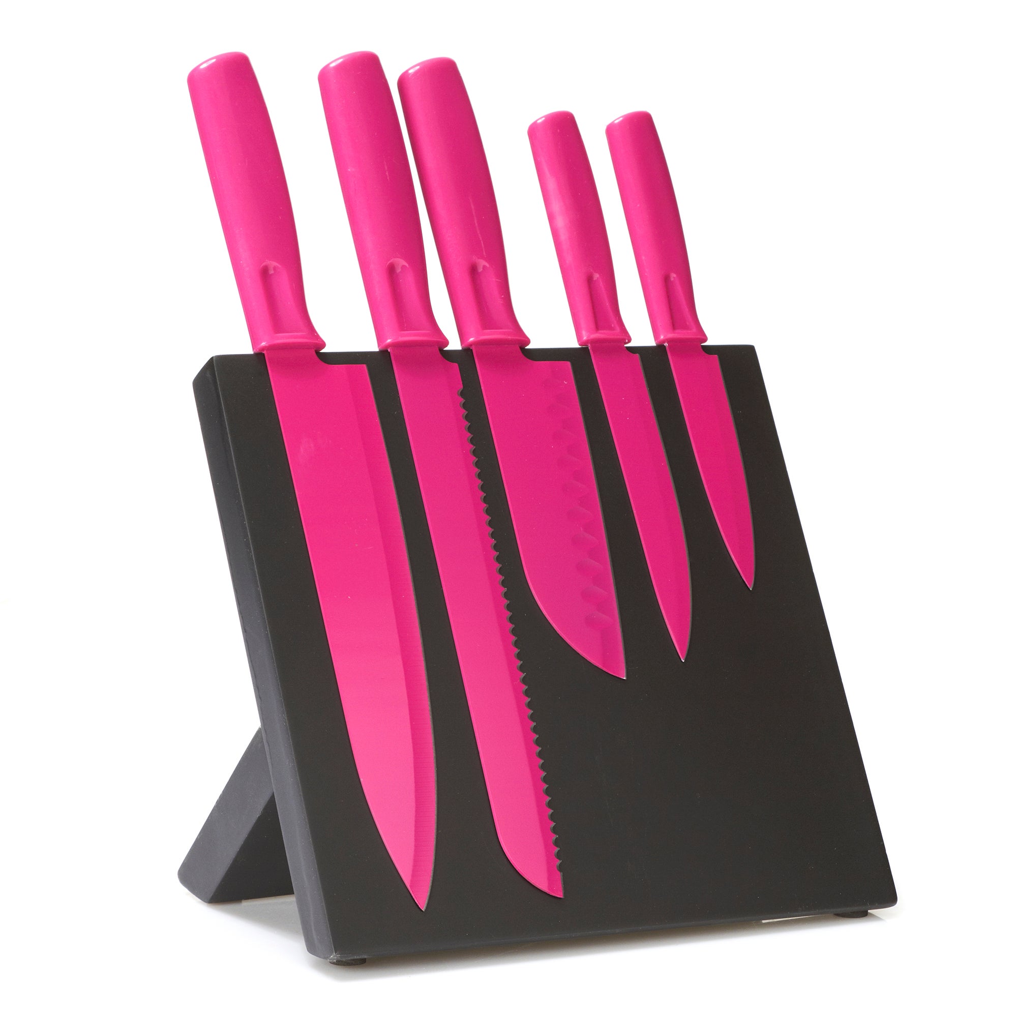 Silver 5 Piece Knife Block Dunelm £9.99 HotUKDeals