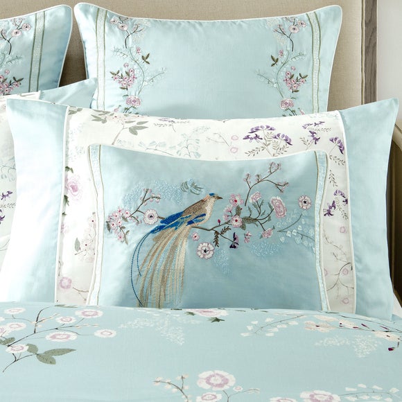 Dorma Duck Egg Maiya Collection Boudoir Cushion | Dunelm