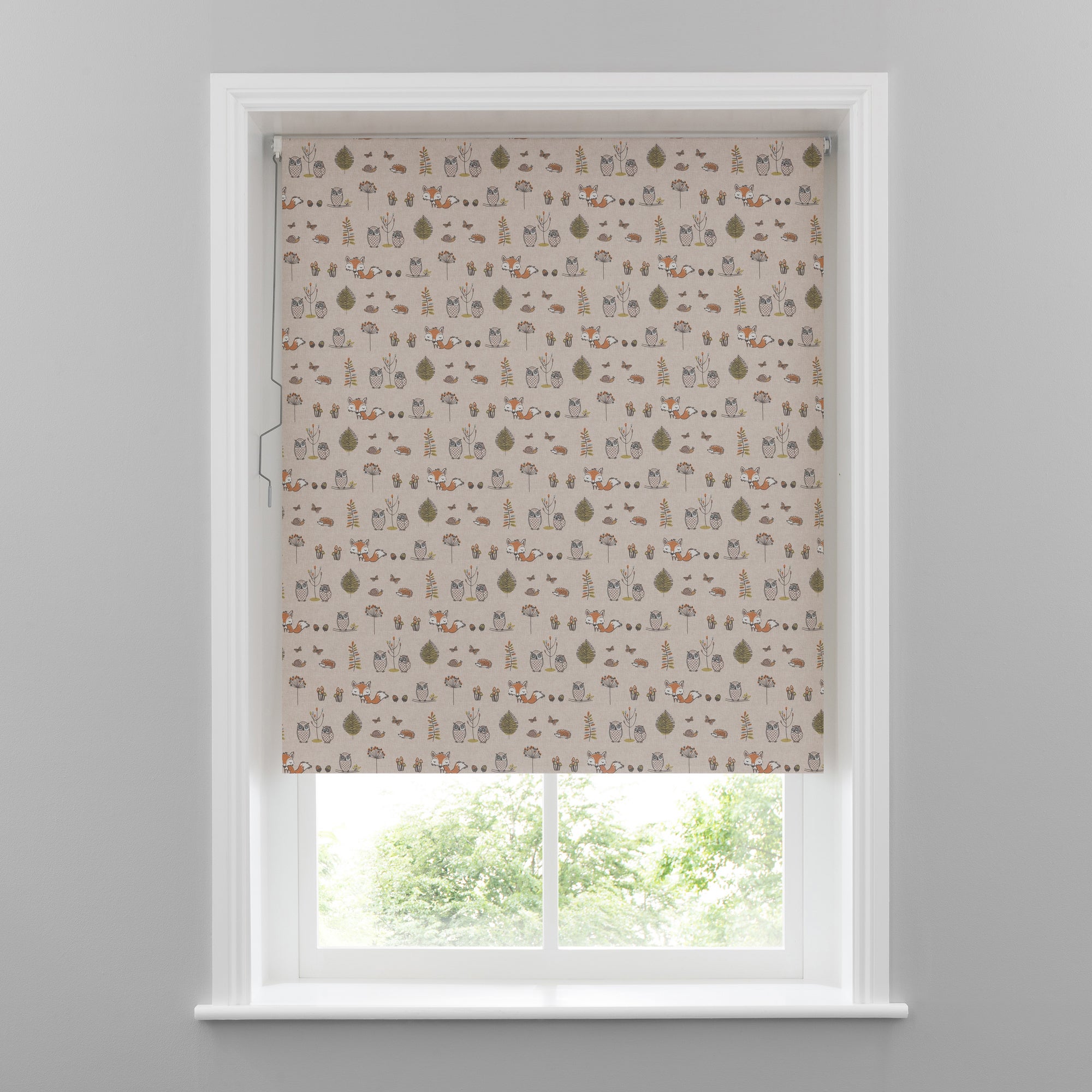 Woodland Fox Blackout Cordless Roller Blind | Dunelm