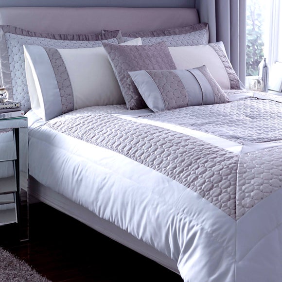 Silver Vienna Bedspread Dunelm