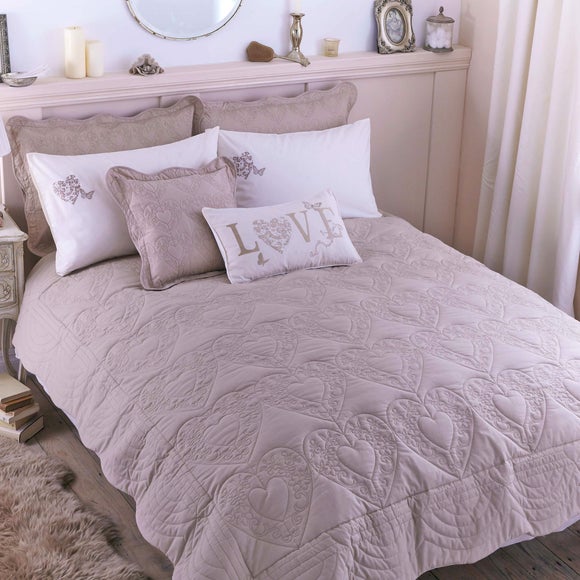 Cream Parisian Collection Bedspread Dunelm