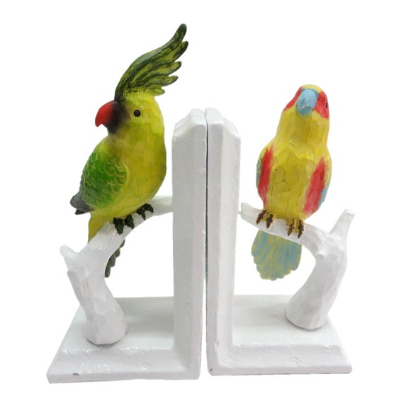 Tropical Birds Bookends Dunelm