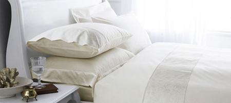 Cream Hotel Pima Floral 400 Thread Count Bedlinen Collection