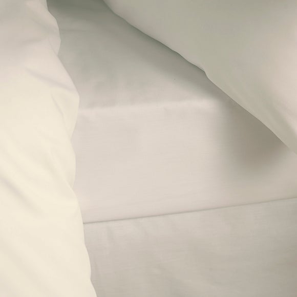 Cream Hotel Pima Plain 400 Thread Count Bedlinen Collection