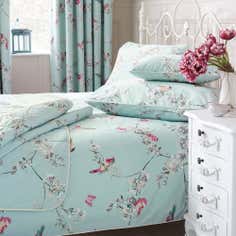 Duck Egg Beautiful Birds Bedlinen Collection